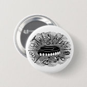 歯科用ボタン 缶バッジ (正面&裏面)