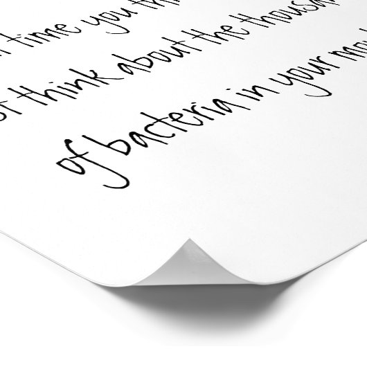 歯科用ポスターを磨く夜をスキップ ポスター (角)