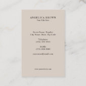 歯科用ミニマル名刺 – シルバーティースデザイン 名刺 (裏面)