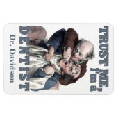 歯科用ユーモア名前をカスタムする磁石 マグネット (横)