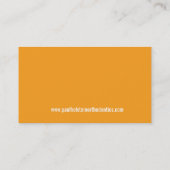 歯科用ロゴ歯モダンロゴオレンジ 名刺 (裏面)