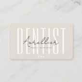 歯科用化粧品美学サンドベージュ歯科医 名刺 (正面)