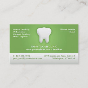 歯科用名刺アポイントメント 予約カード