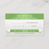 歯科用名刺(アポイントメント付) 予約カード (裏面)