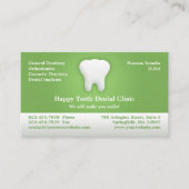 歯科用名刺(アポイントメント付) 予約カード (正面)