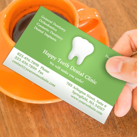 歯科用名刺(アポイントメント付) 予約カード
