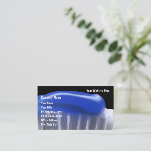 歯科用名刺 予約カード (スタンド正面)