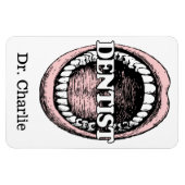 歯科用名前をカスタムする磁石 マグネット (横)