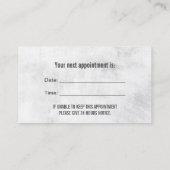 歯科用大理石歯モダン歯科アポイントメント 予約カード (裏面)