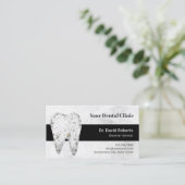 歯科用大理石歯モダン歯科アポイントメント 予約カード (スタンド正面)