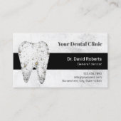 歯科用大理石歯モダン歯科アポイントメント 予約カード (正面)