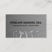 歯科用工具 |メタリック名刺 名刺 (正面)