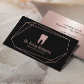 歯科用幾何学的バラ金ゴールドフレームデンタルケア 名刺