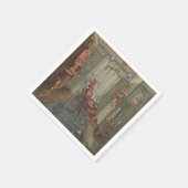 歯科用椅子手術室歯科医用オフィスヴィンテージ スタンダードカクテルナプキン (角)