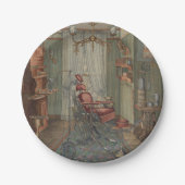 歯科用椅子手術室歯科医用オフィスヴィンテージ ペーパープレート (正面)