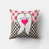 歯科用歯の芸術的引退 クッション (裏面)