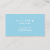 歯科用歯パターンブルーエレガントデンタルケア 名刺 (裏面)