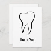 歯科用歯メディカルグラフィック歯科ありがとう サンキューカード (正面/裏面)