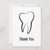 歯科用歯メディカルグラフィック歯科ありがとう サンキューカード (正面)