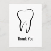 歯科用歯メディカルグラフィック歯科ありがとう ポストカード (正面)
