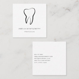 歯科用歯メディカルグラフィック歯科 スクエア名刺
