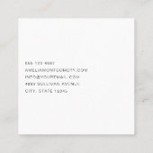 歯科用歯メディカルグラフィック歯科 スクエア名刺 (裏面)