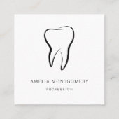 歯科用歯メディカルグラフィック歯科 スクエア名刺 (正面)