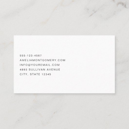 歯科用歯メディカルグラフィック歯科 名刺 (裏面)