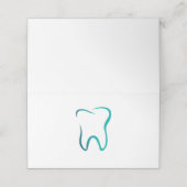 歯科用歯像歯科クリニック空白の プレイスカード (外部開封)