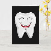 歯科用歯医者の歯のギフトおもしろいアイディア カード (黄色い花)
