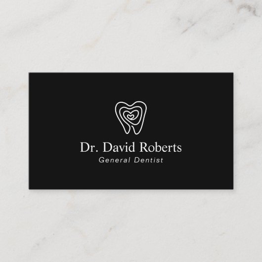 歯科用歯指紋ロゴ歯科用アポイントメント 予約カード (正面)