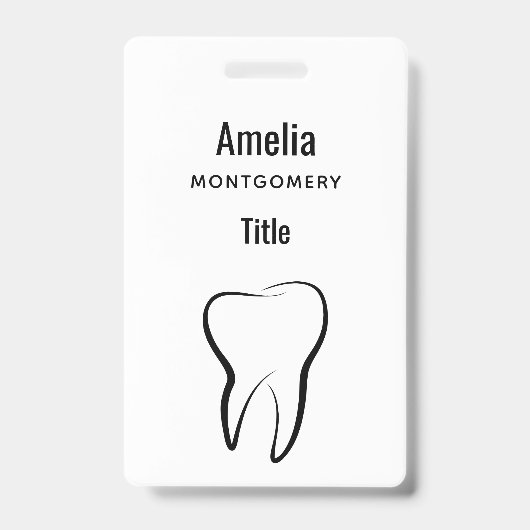 歯科用歯歯科クリニック医療 バッジ (正面)