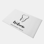 歯科用歯歯科クリニック口腔衛生ウェルカム ドアマット (アングル)