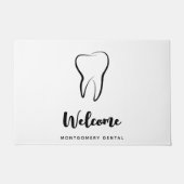 歯科用歯歯科クリニック口腔衛生ウェルカム ドアマット (正面)