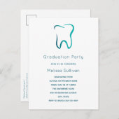 歯科用歯歯科医用画像卒業 インビテーションポストカード (正面/裏面)