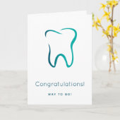 歯科用歯歯科医用画像卒業 カード (黄色い花)