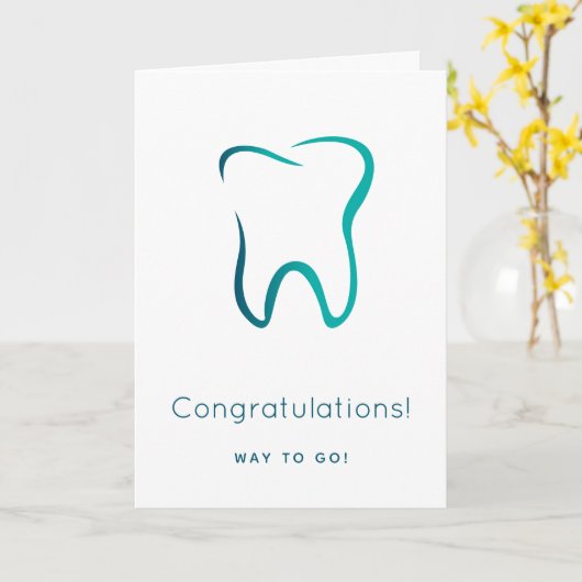 歯科用歯歯科医用画像卒業 カード (黄色い花)