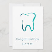 歯科用歯歯科医用画像卒業 カード (正面)