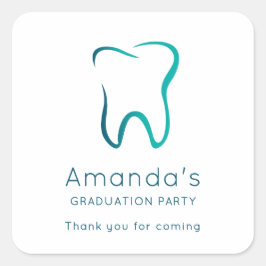 歯科用歯歯科医用画像卒業 スクエアシール