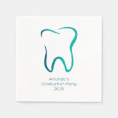 歯科用歯歯科医用画像卒業 スタンダードカクテルナプキン (正面)