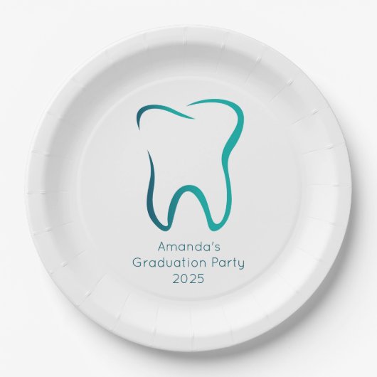 歯科用歯歯科医用画像卒業 ペーパープレート (正面)