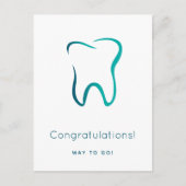 歯科用歯歯科医用画像卒業 ポストカード (正面)