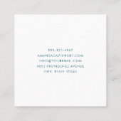 歯科用歯歯科医用画像 スクエア名刺 (裏面)