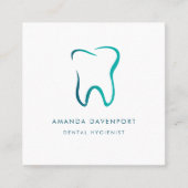 歯科用歯歯科医用画像 スクエア名刺 (正面)