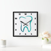 歯科用歯歯科医用画像 スクエア壁時計 (ホーム)