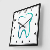 歯科用歯歯科医用画像 スクエア壁時計 (傾斜)