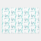 歯科用歯歯科医療用画像パターン ラッピングペーパーシート (正面)