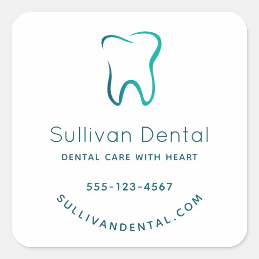 歯科用歯歯科医療画像事業 スクエアシール (正面)