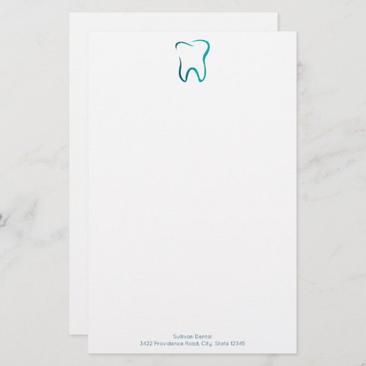 歯科用歯歯科医療画像事業 便箋 (正面/裏面)