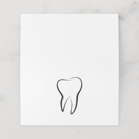 歯科用歯歯科診療口腔衛生空白の プレイスカード (外部開封)